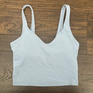 lululemon athletica Light Blue V-Neck Sports tank- no tag inside